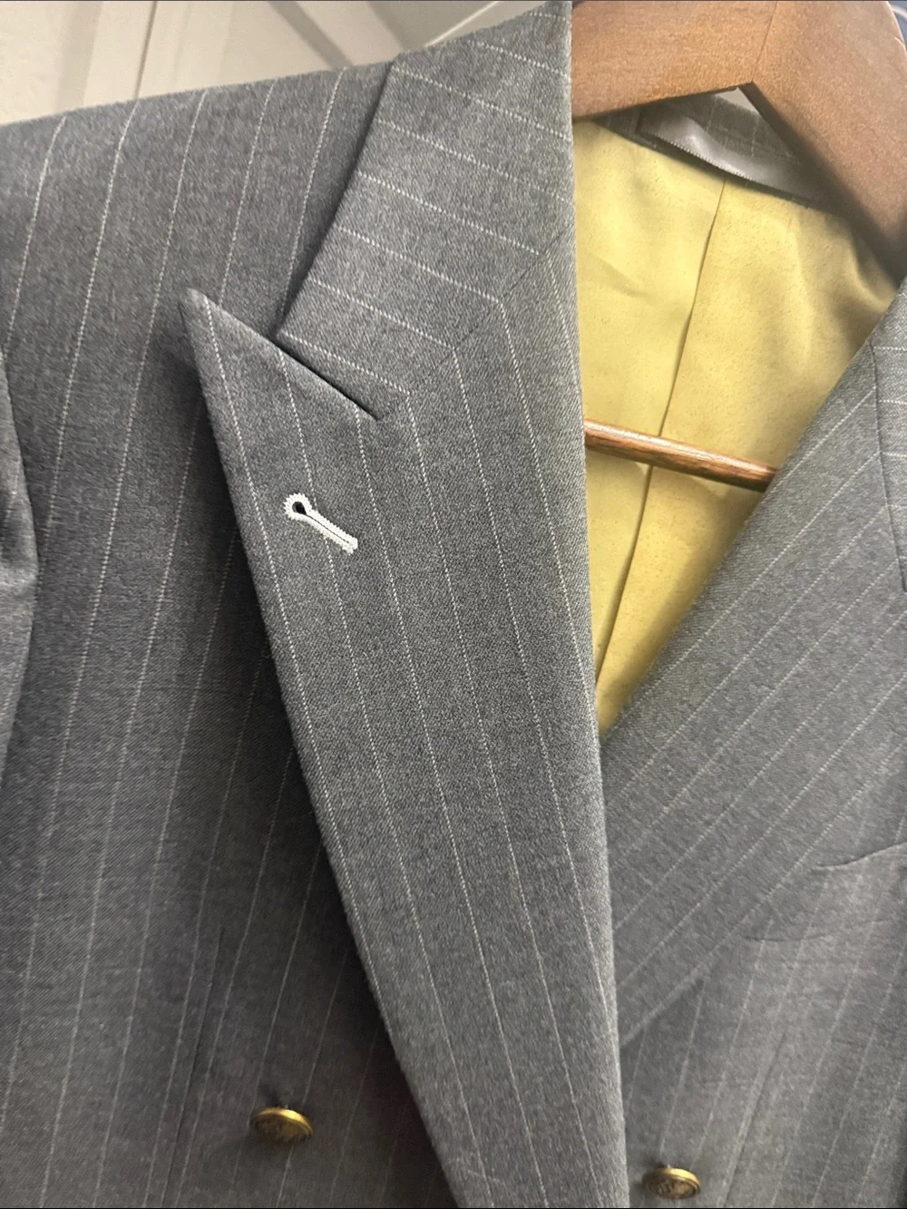 Bespoke custom Pinstripe Double-Breasted Suit